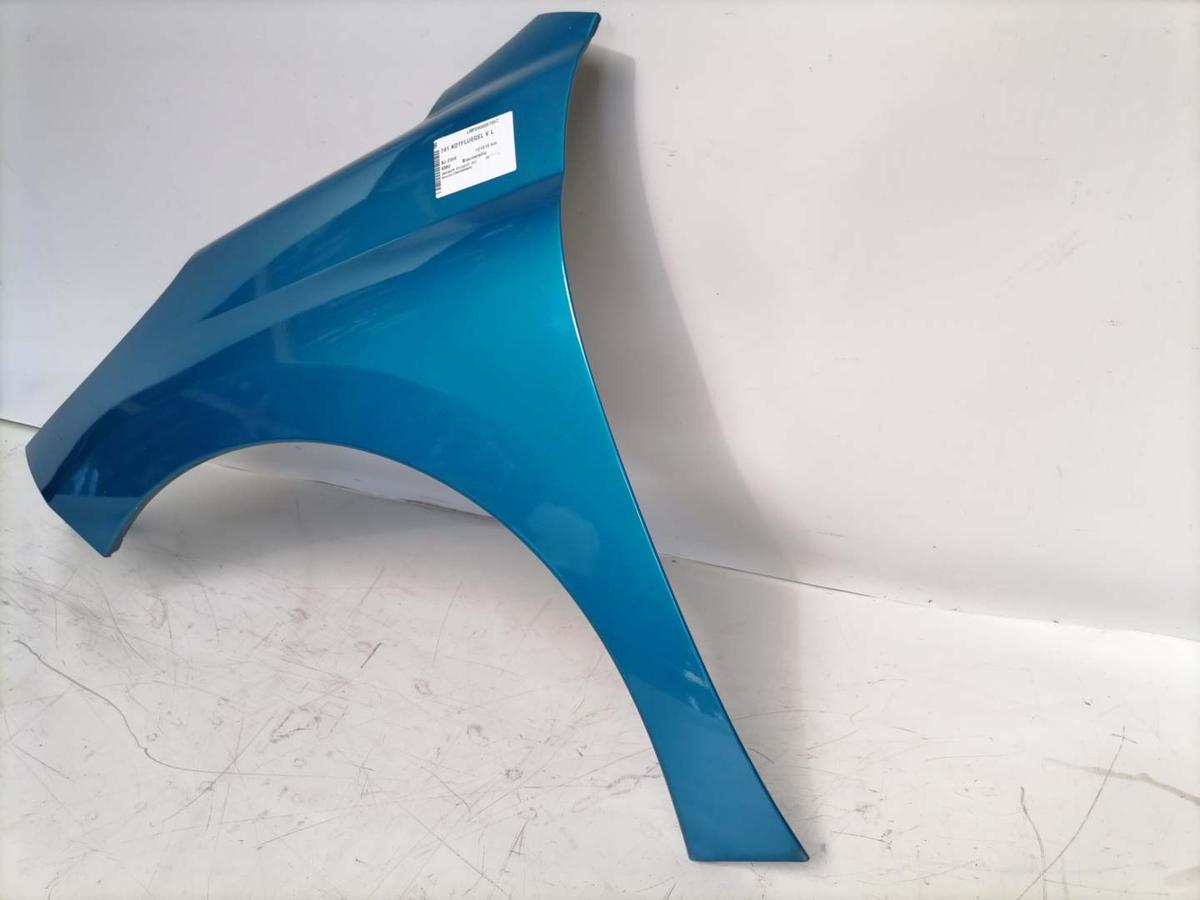 Peugeot 207 original Kotfl&uuml;gel vorn links KMU Blaumetallic Bj.2008